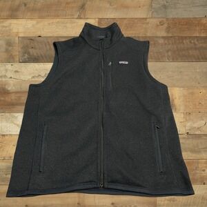 Patagonia Vest Mens XXL Navy Better Sweater Full Zip Pockets Fleece